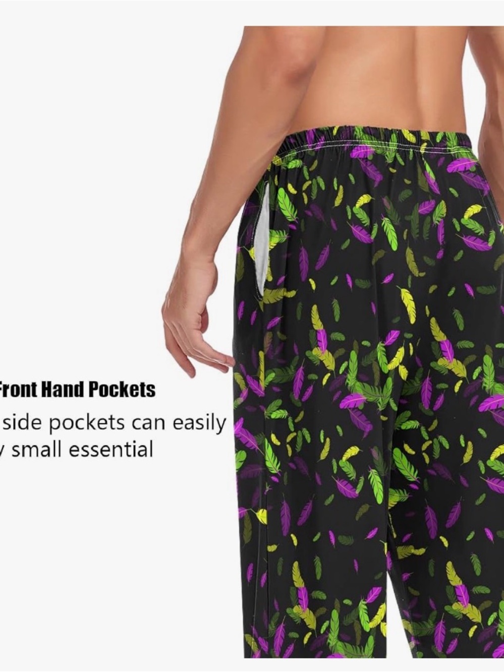 Turkey Print Pajama Pants for Men Comfort Sleep Lounge Bottoms 052 - Picture 4 of 4